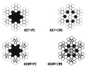 6X7 or 6X9 Steel Wire Rope (Ungalvanized and Galvanized)