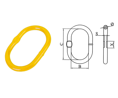 G80 Welded Master li<x>nks With FlatEuropean Type