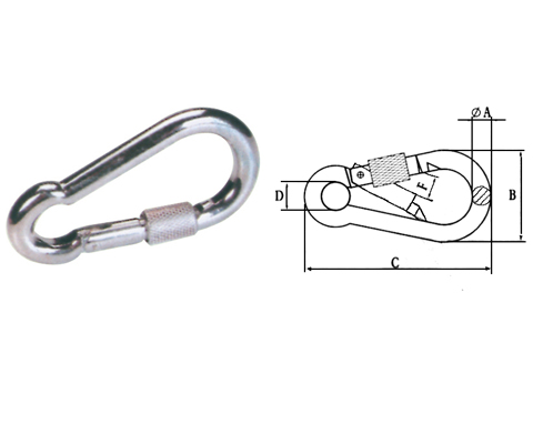 Snap Hook With ScrewZinc Plated