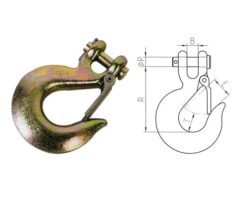 Clevis Slip Hooks With Latches