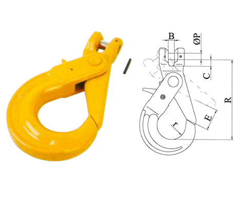 G80 Clevis self-locking hook