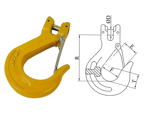 G80 Clevis Sling Hooks With Latches
