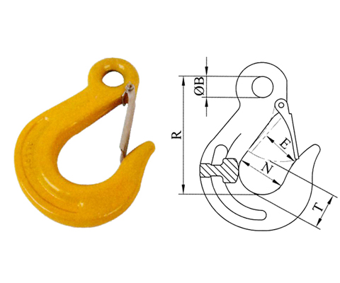 G80 Eye Sling Hooks With Latches