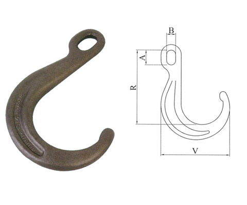 J Type Hooks With Ellipse Holes